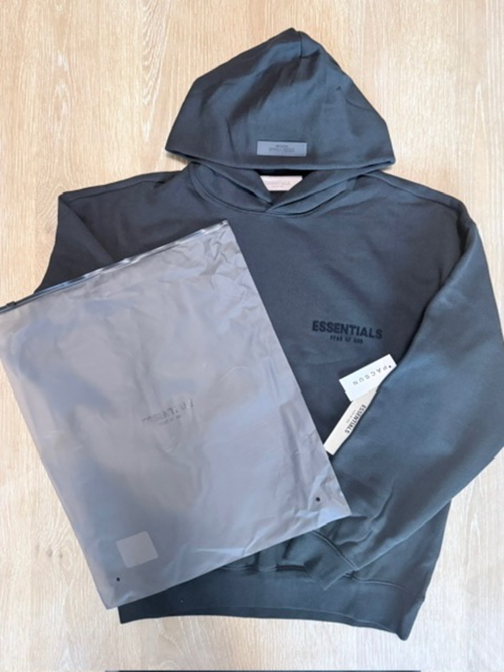 Essentials Men’s Black Crewneck Hoodie